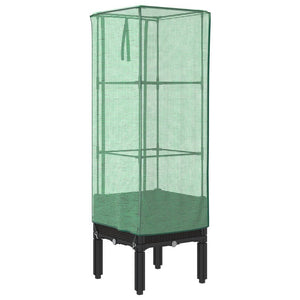 vidaXL Letto Rialzato con Copertura Serra Effetto Rattan 40x40x140 cm