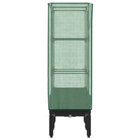 Vaso per fioriera rialzata per piante fiori terrazza da giardino rialzata con rivestimento in simil rattan 80 x 40 x 140 cm nero 02_0038792