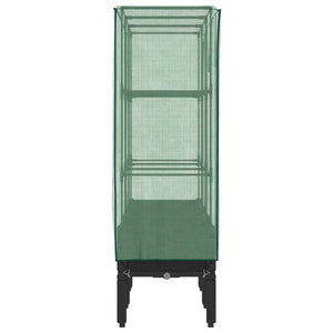 vidaXL Letto Rialzato con Copertura Serra Effetto Rattan 120x40x140 cm