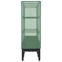 Letto Rialzato con Copertura Serra Effetto Rattan 160x40x140 cm 4015821