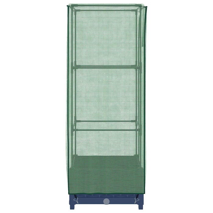 Letto Rialzato con Copertura Serra Effetto Rattan 40x40x123 cm 4015823