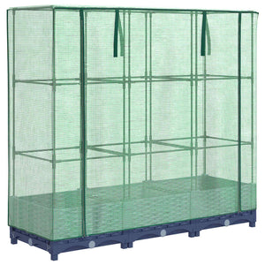 vidaXL Letto Rialzato con Copertura Serra Effetto Rattan 120x40x123 cm