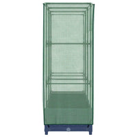 vidaXL Letto Rialzato con Copertura Serra Effetto Rattan 120x40x123 cm