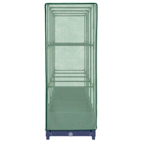 vidaXL Letto Rialzato con Copertura Serra Effetto Rattan 160x40x123 cm