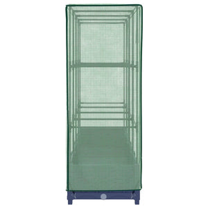 vidaXL Letto Rialzato con Copertura Serra Effetto Rattan 160x40x123 cm