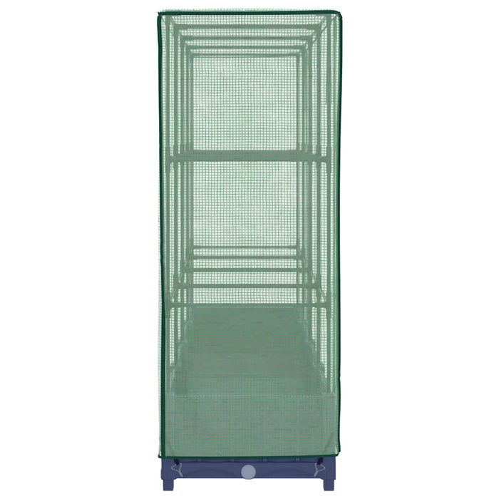 vidaXL Letto Rialzato con Copertura Serra Effetto Rattan 160x40x123 cm