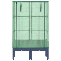 Letto Rialzato con Copertura Serra Effetto Rattan 80x40x140 cm 4015833