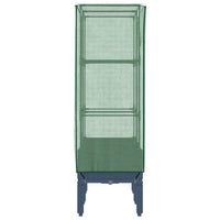 vidaXL Letto Rialzato con Copertura Serra Effetto Rattan 80x40x140 cm