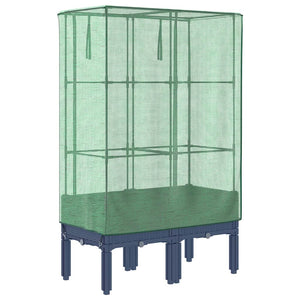 Letto Rialzato con Copertura Serra Effetto Rattan 80x40x140 cm 4015833