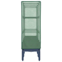 vidaXL Letto Rialzato con Copertura Serra Effetto Rattan 160x40x140 cm