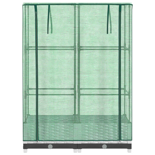 Fioriera rialzata per aiuola fioriera per terrazza giardino rialzato con copertura effetto rattan 80 x 40 x 123 cm bianco 02_0038785