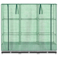 Letto Rialzato con Copertura Serra Effetto Rattan 120x40x123 cm 4015839