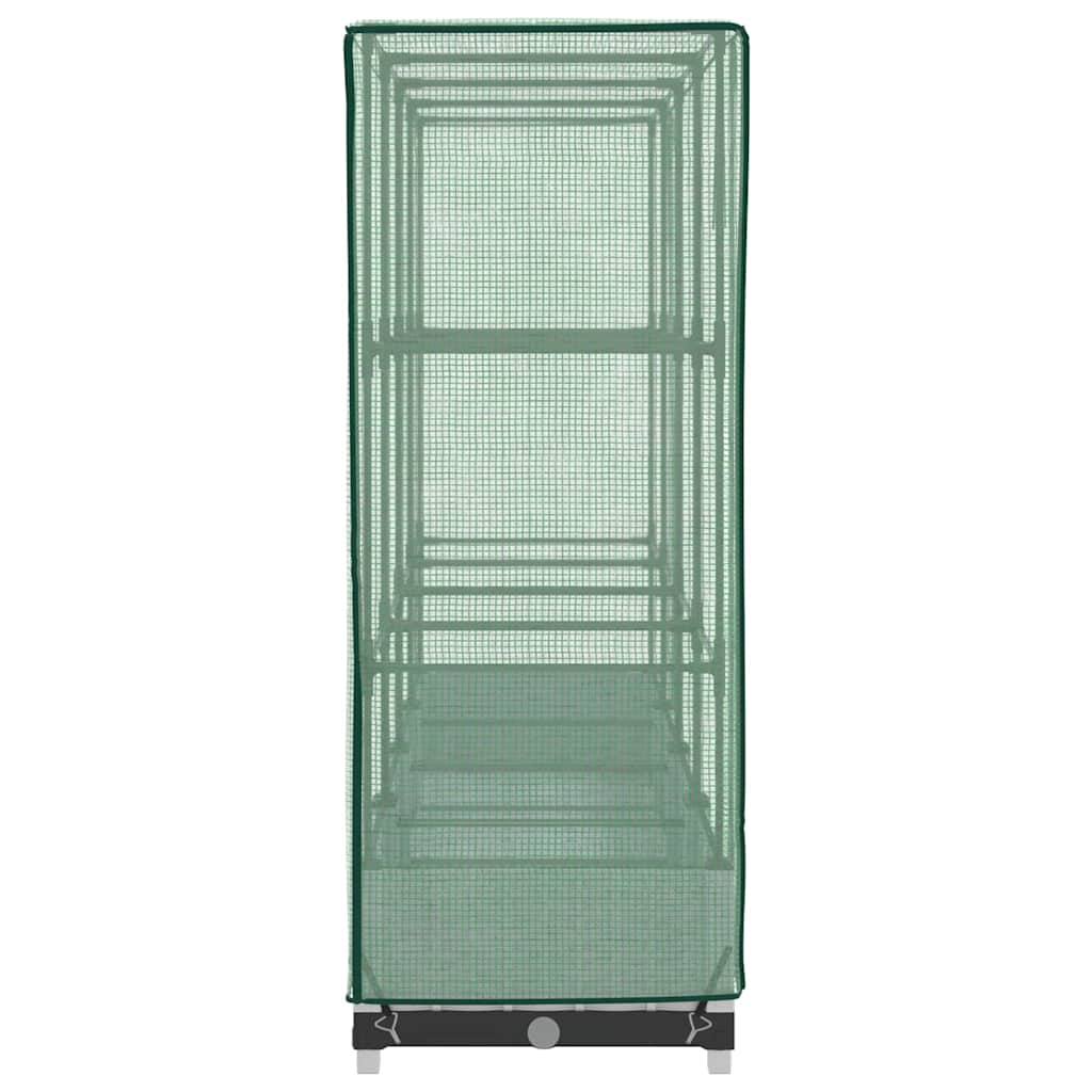 Letto Rialzato con Copertura Serra Effetto Rattan 160x40x123 cm 4015840