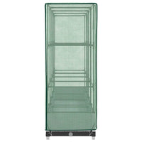 Letto Rialzato con Copertura Serra Effetto Rattan 160x40x123 cm 4015840