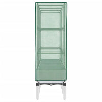 vidaXL Letto Rialzato con Copertura Serra Effetto Rattan 160x40x140 cm