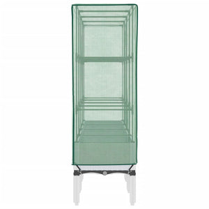 vidaXL Letto Rialzato con Copertura Serra Effetto Rattan 160x40x140 cm