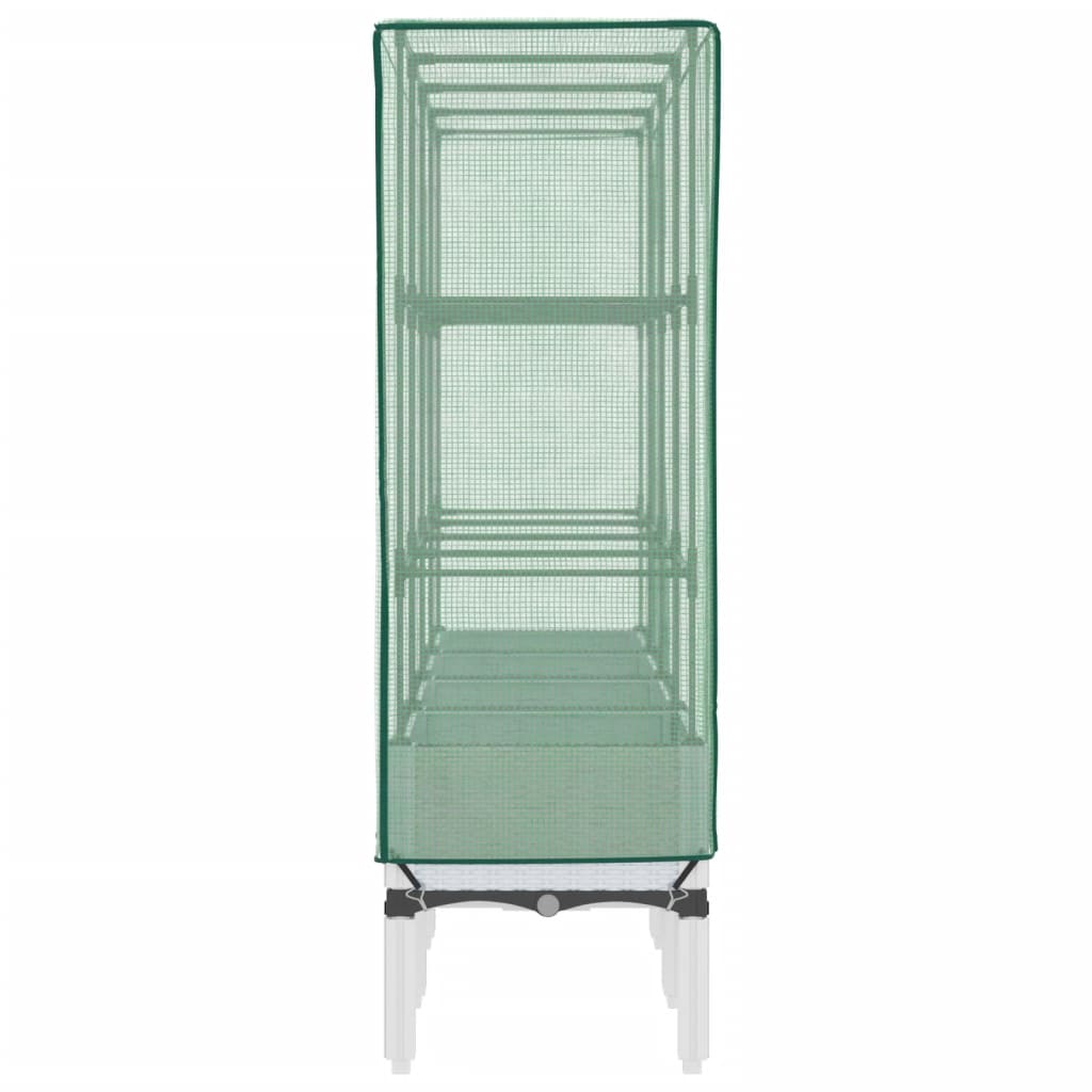 Vaso per fioriera rialzata per piante fiori terrazza da giardino rialzata con rivestimento in simil rattan 160 x 40 x 140 cm bianco 02_0038758