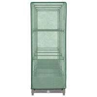 Letto Rialzato con Copertura Serra Effetto Rattan 160x40x123 cm