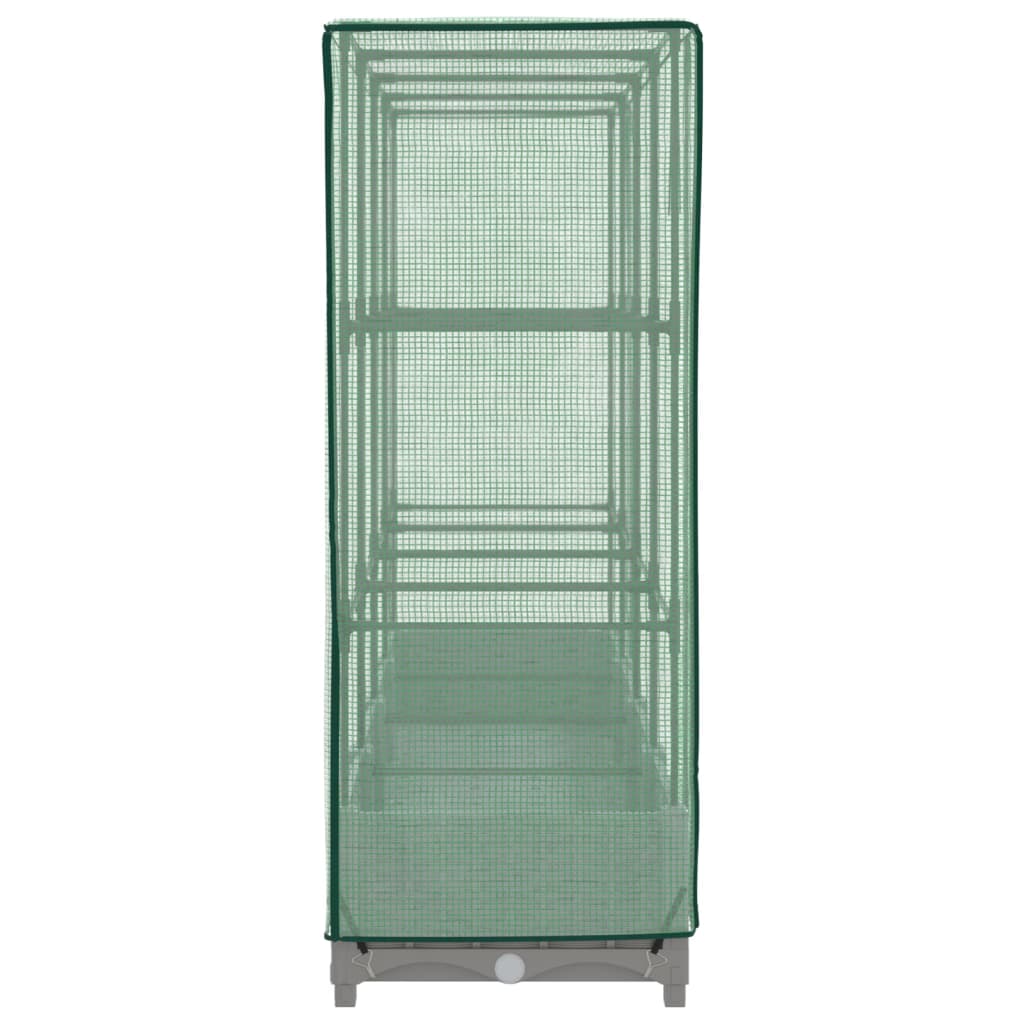 Fioriera rialzata per aiuola aiuola rialzata per terrazza giardino rialzato con copertura effetto rattan 160 x 40 x 123 cm grigio chiaro 02_0038749