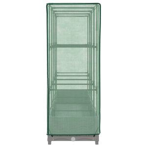 Fioriera rialzata per aiuola aiuola rialzata per terrazza giardino rialzato con copertura effetto rattan 160 x 40 x 123 cm grigio chiaro 02_0038749