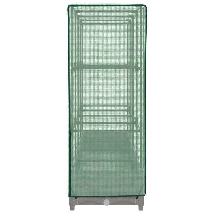 Fioriera rialzata per aiuola aiuola rialzata per terrazza giardino rialzato con copertura effetto rattan 160 x 40 x 123 cm grigio chiaro 02_0038749