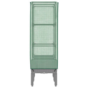 Vaso per fioriera rialzata per piante fiori terrazza da giardino rialzata con rivestimento in simil rattan 80 x 40 x 140 cm grigio chiaro 02_0038796