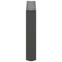 Gambe per Tavolino da Caff¨¨ a Forma di U 2 pz-Set di 2 Gamba per Tavolo Antracite 40x(30-31) cm Acciaio