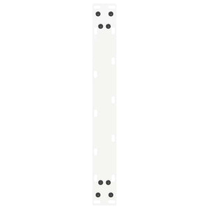 vidaXL Gambe per Tavolino da Caffè a Forma di U 2 pz Bianche 50x(30-31) cm Acciaio