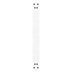 vidaXL Gambe per Tavolino da Caffè a Forma di U 2 pz Bianche 60x(30-31) cm Acciaio