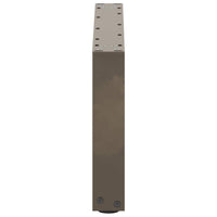 Gambe per Tavolino da Caffè a Forma di U 2 pz Acciaio Naturale 70x(30-31) cm Acciaio