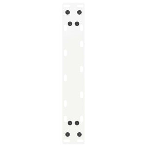 Gambe per Tavolino da Caff¨¨ a Forma di U 2 pz-Set di 2 Gamba per Tavolo Bianche 28x(42-43) cm Acciaio