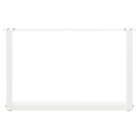 vidaXL Gambe per Tavolino da Caffè a Forma di U 2 pz Bianche 60x(42-43) cm Acciaio