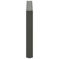 Gambe per Tavolino da Caff¨¨ a Forma di U 2 pz-Set di 2 Gamba per Tavolo Antracite 60x(42-43) cm Acciaio 966629