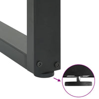 Gambe per Tavolino da Caffè a Forma di U 2 pz Antracite 60x(42-43) cm Acciaio 4013162