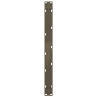 Gambe per Tavolino da Caffè a Forma di U 2 pz Acciaio Naturale 60x(42-43) cm Acciaio 4013163