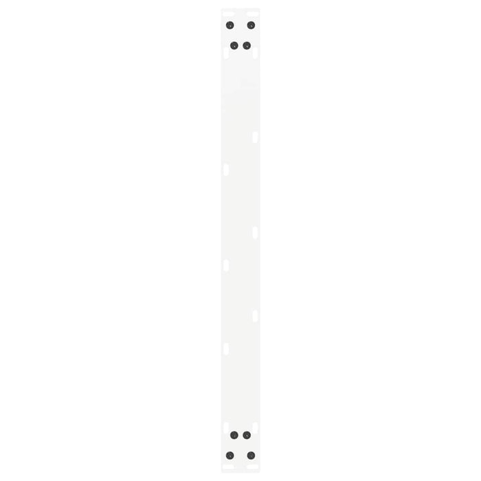 Gambe per Tavolino da Caffè a Forma di U 2 pz Bianche 70x(42-43) cm Acciaio 4013165