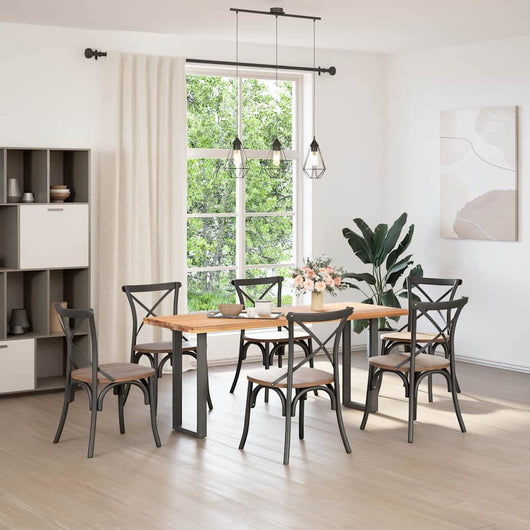 vidaXL Gambe per tavolo consolle a forma di U 2 pz Antracite 38x(72-73) cm Acciaio