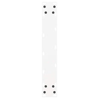 vidaXL Gambe per tavolo da pranzo a forma di U 2 pz bianche 50x(72-73) cm in acciaio