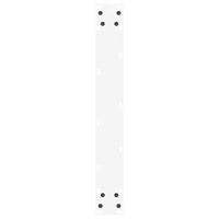 Gambe per tavolo da pranzo a forma di U 2 pz bianche 70x(72-73) cm in acciaio 4013185