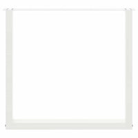 Gambe per tavolo da pranzo a forma di U 2 pz bianche 80x(72-73) cm in acciaio 4013189