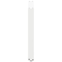 vidaXL Gambe per tavolo da pranzo a forma di U 2 pz bianche 80x(72-73) cm in acciaio