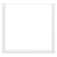 vidaXL Gambe per tavolo da pranzo a forma di U 2 pz bianche 90x(72-73) cm in acciaio