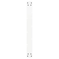 vidaXL Gambe per tavolo da pranzo a forma di U 2 pz bianche 90x(72-73) cm in acciaio