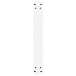 Gambe per tavolo da pranzo a forma di U 3 pz bianche 70x(72-73) cm in acciaio 4013201