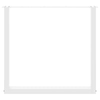 vidaXL Gambe per tavolo da pranzo a forma di U 3 pz bianche 80x(72-73) cm in acciaio