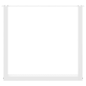 Gambe per tavolo da pranzo a forma di U 3 pz bianche 80x(72-73) cm in acciaio 4013205