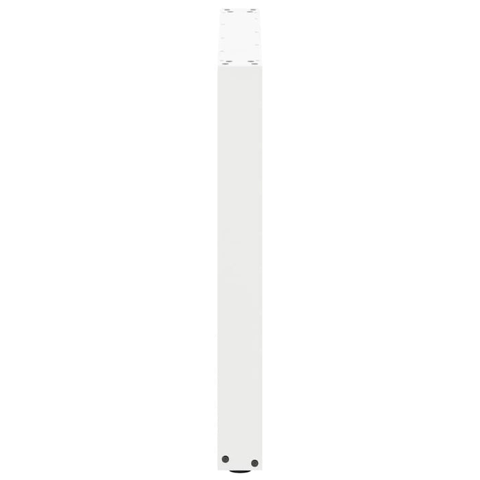 Gambe per tavolo da pranzo a forma di U 3 pz bianche 90x(72-73) cm in acciaio