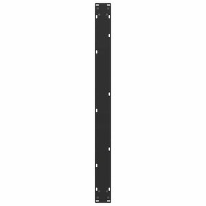 vidaXL Gambe per tavolo da pranzo a forma di U 3 pz nere 100x(72-73) cm in acciaio