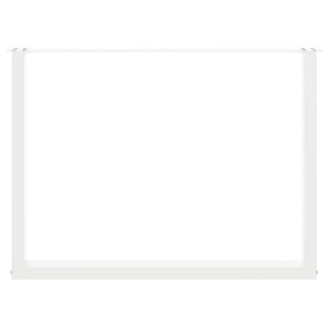 vidaXL Gambe per tavolo da pranzo a forma di U 3 pz bianche 100x(72-73) cm in acciaio