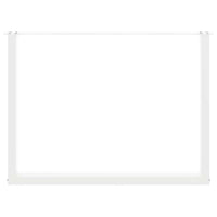Gambe per tavolo da pranzo a forma di U 3 pz bianche 100x(72-73) cm in acciaio 4013213